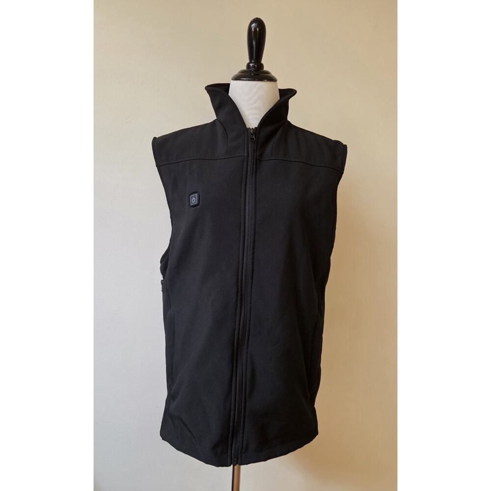 Hammacher Schlemmer Women's Heated Vest Black Large No‎ Battery